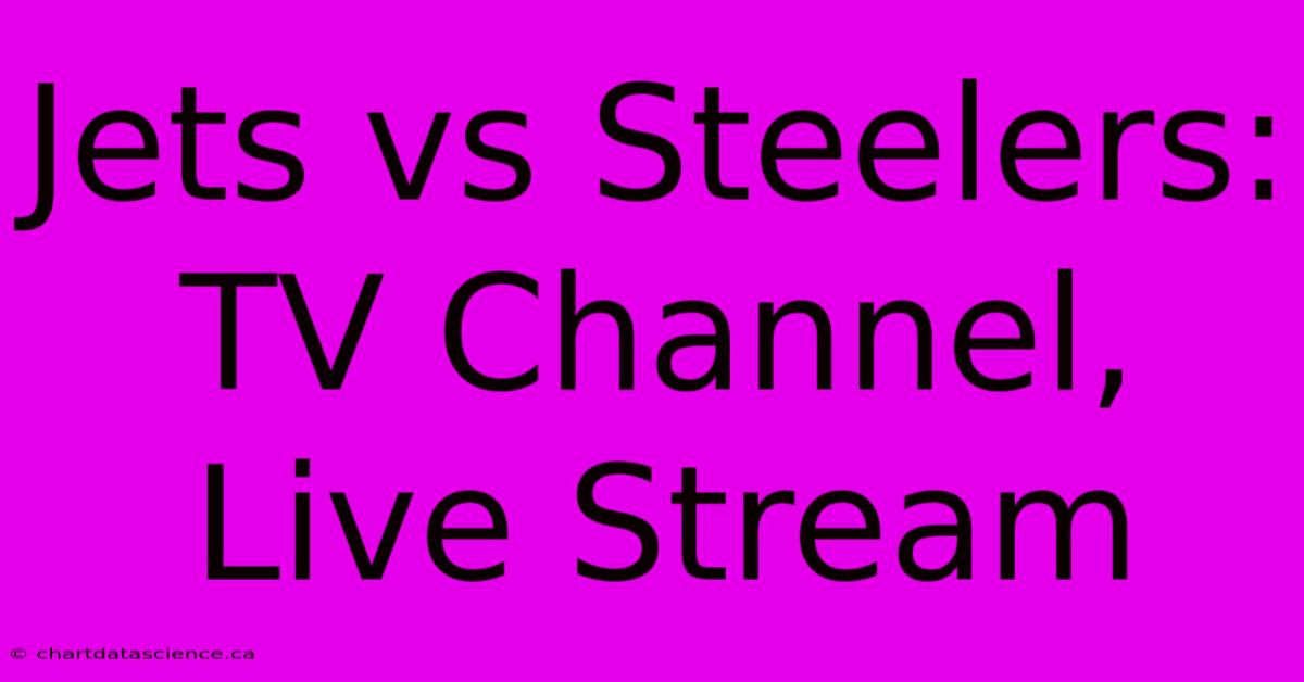 Jets Vs Steelers: TV Channel, Live Stream