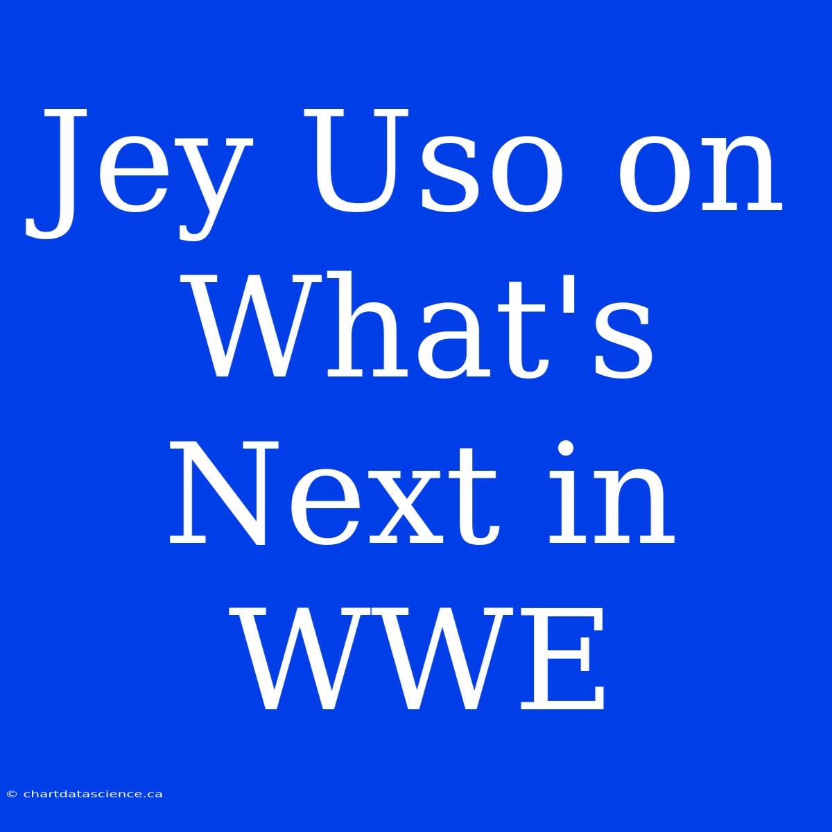 Jey Uso On What's Next In WWE