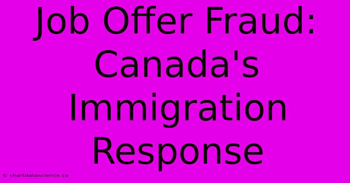 Job Offer Fraud: Canada's Immigration Response