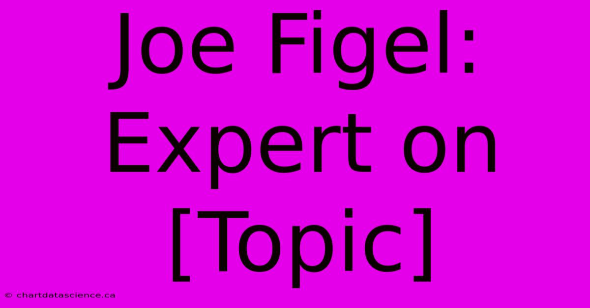 Joe Figel: Expert On [Topic]