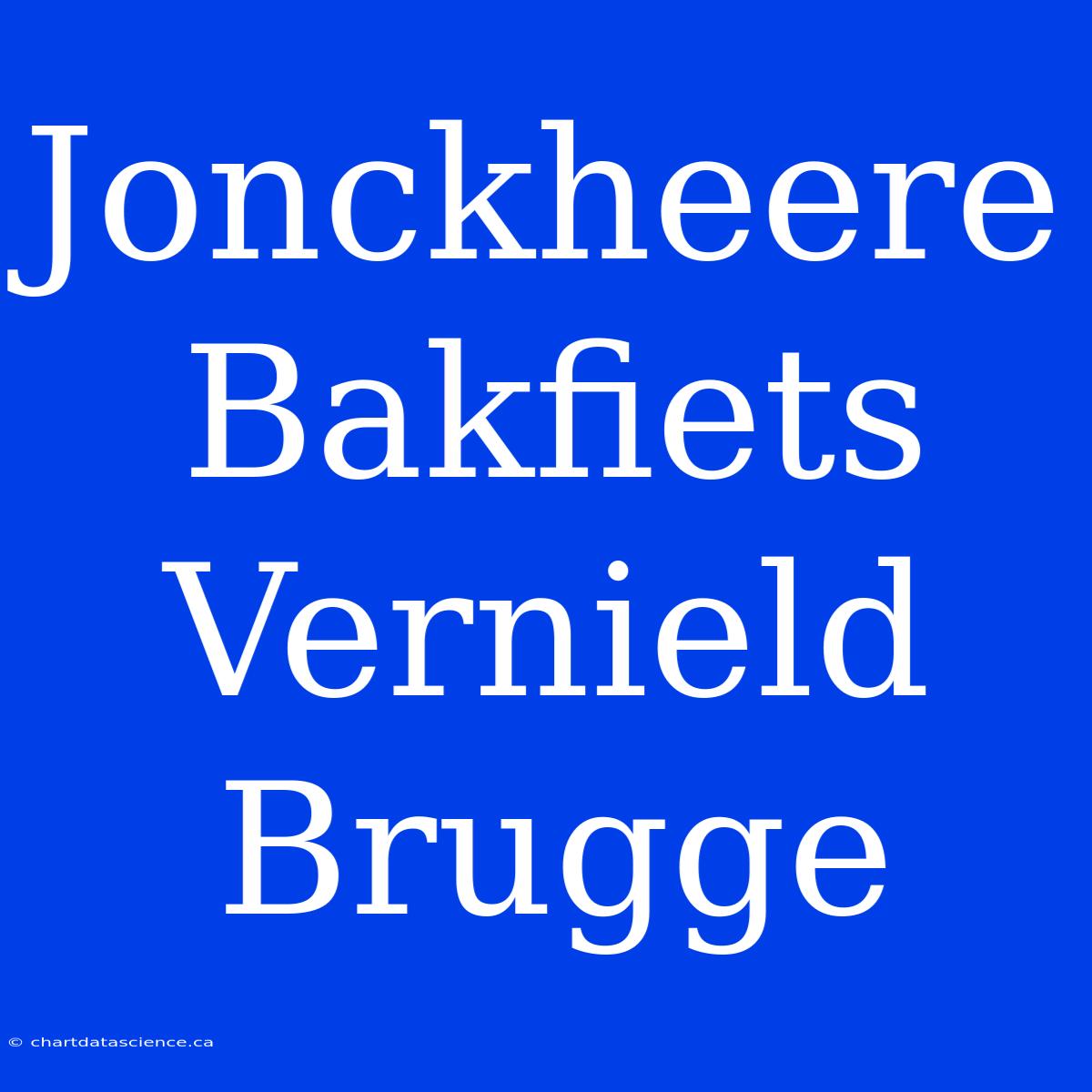 Jonckheere Bakfiets Vernield Brugge