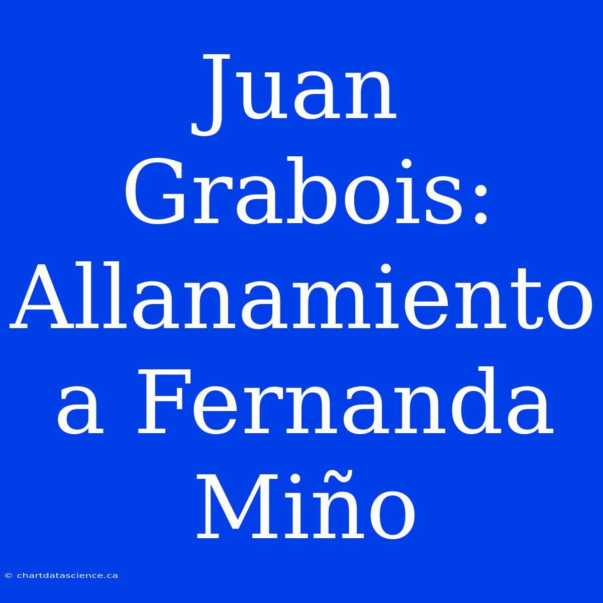 Juan Grabois: Allanamiento A Fernanda Miño