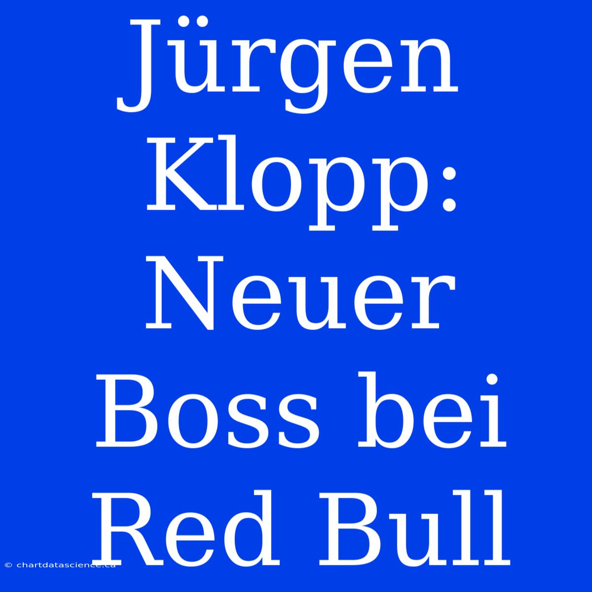 Jürgen Klopp: Neuer Boss Bei Red Bull