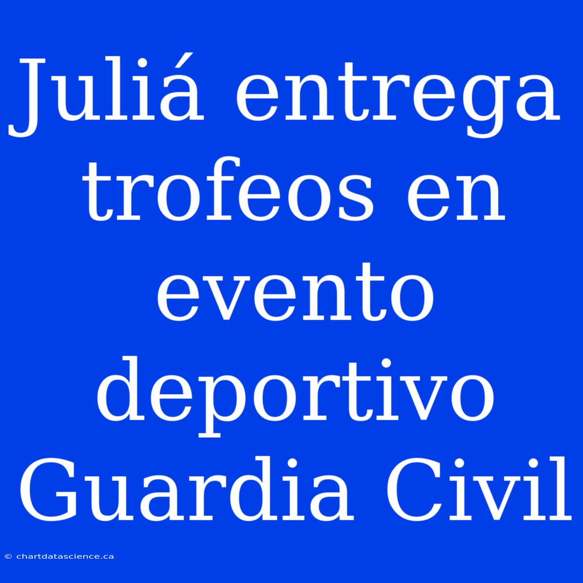 Juliá Entrega Trofeos En Evento Deportivo Guardia Civil