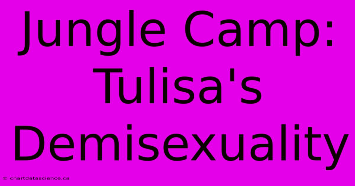 Jungle Camp: Tulisa's Demisexuality