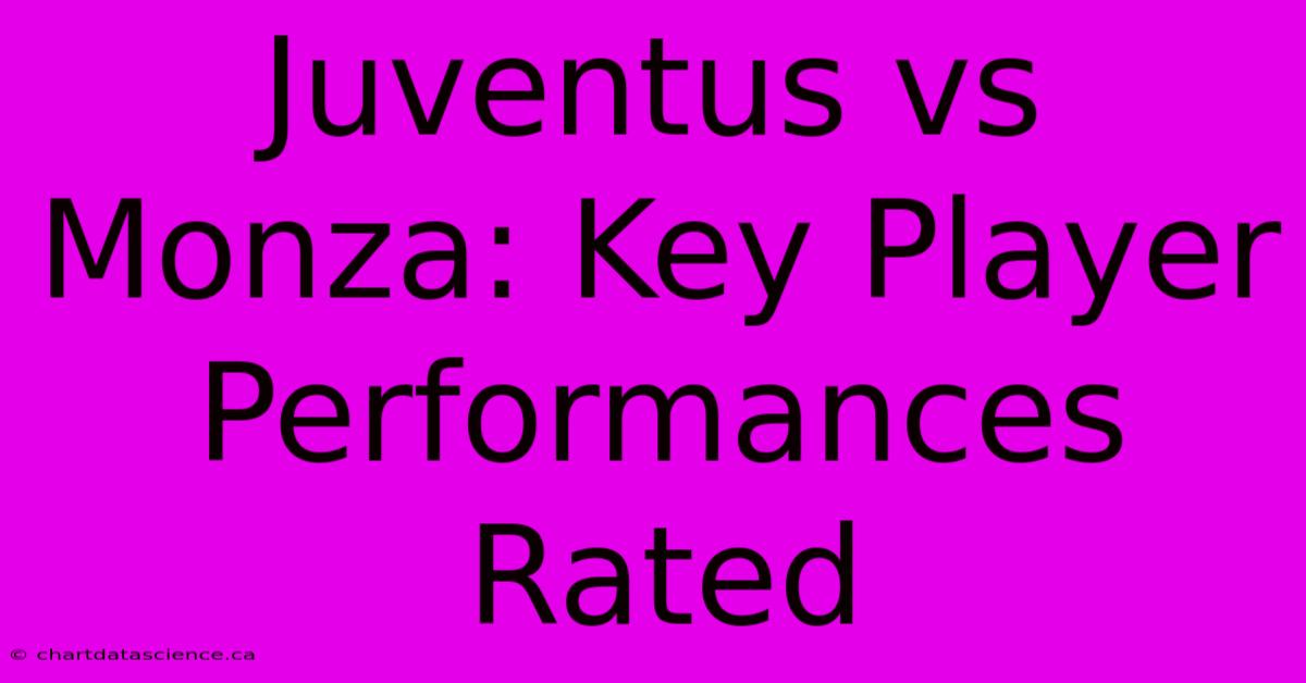 Juventus Vs Monza: Key Player Performances Rated