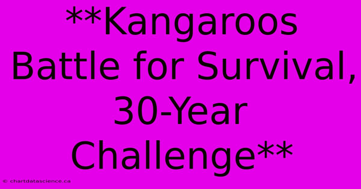 **Kangaroos Battle For Survival, 30-Year Challenge**