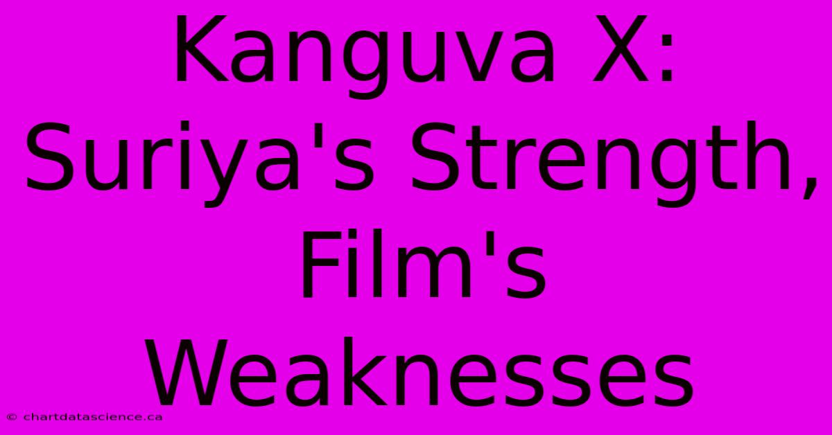 Kanguva X: Suriya's Strength, Film's Weaknesses