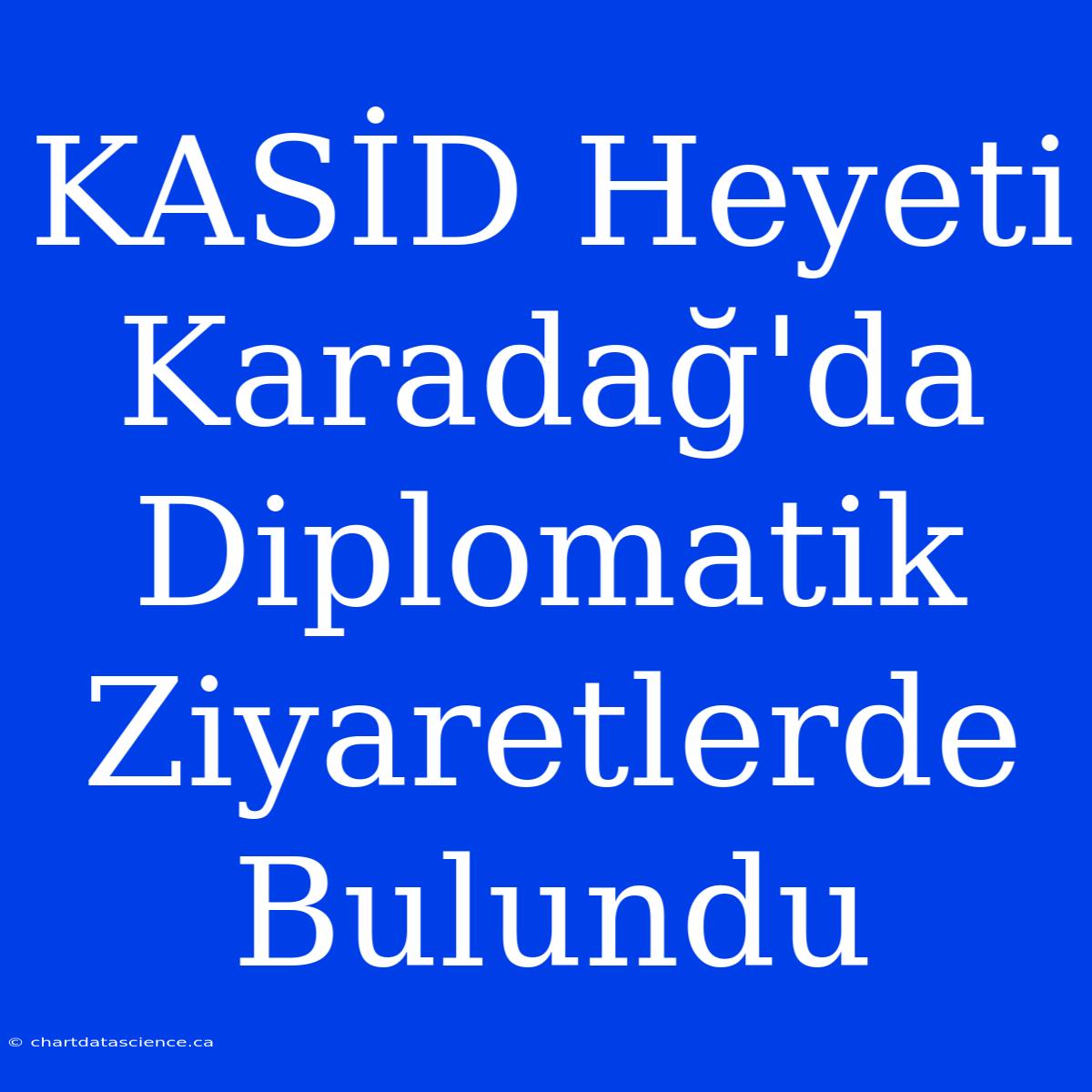 KASİD Heyeti Karadağ'da Diplomatik Ziyaretlerde Bulundu