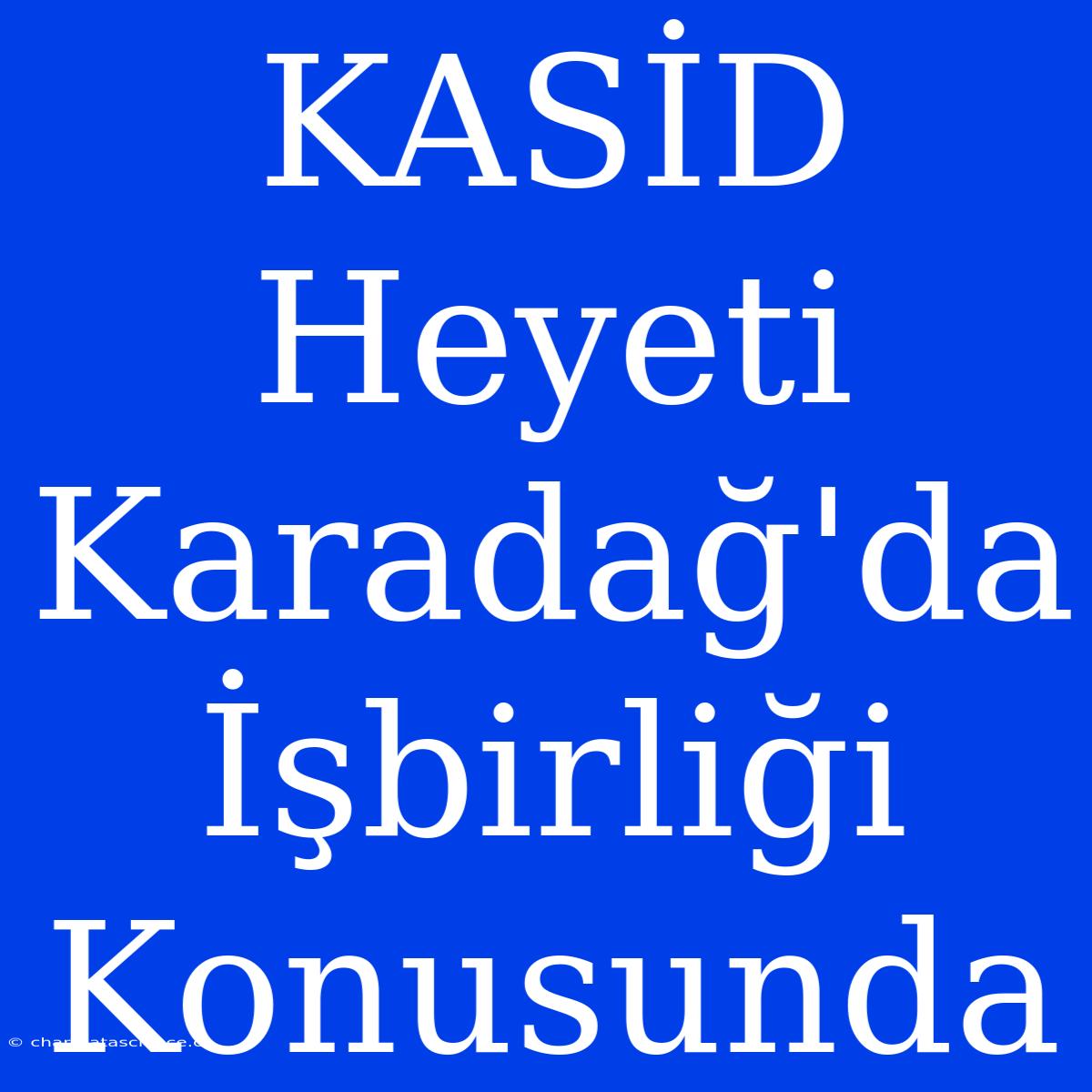 KASİD Heyeti Karadağ'da İşbirliği Konusunda