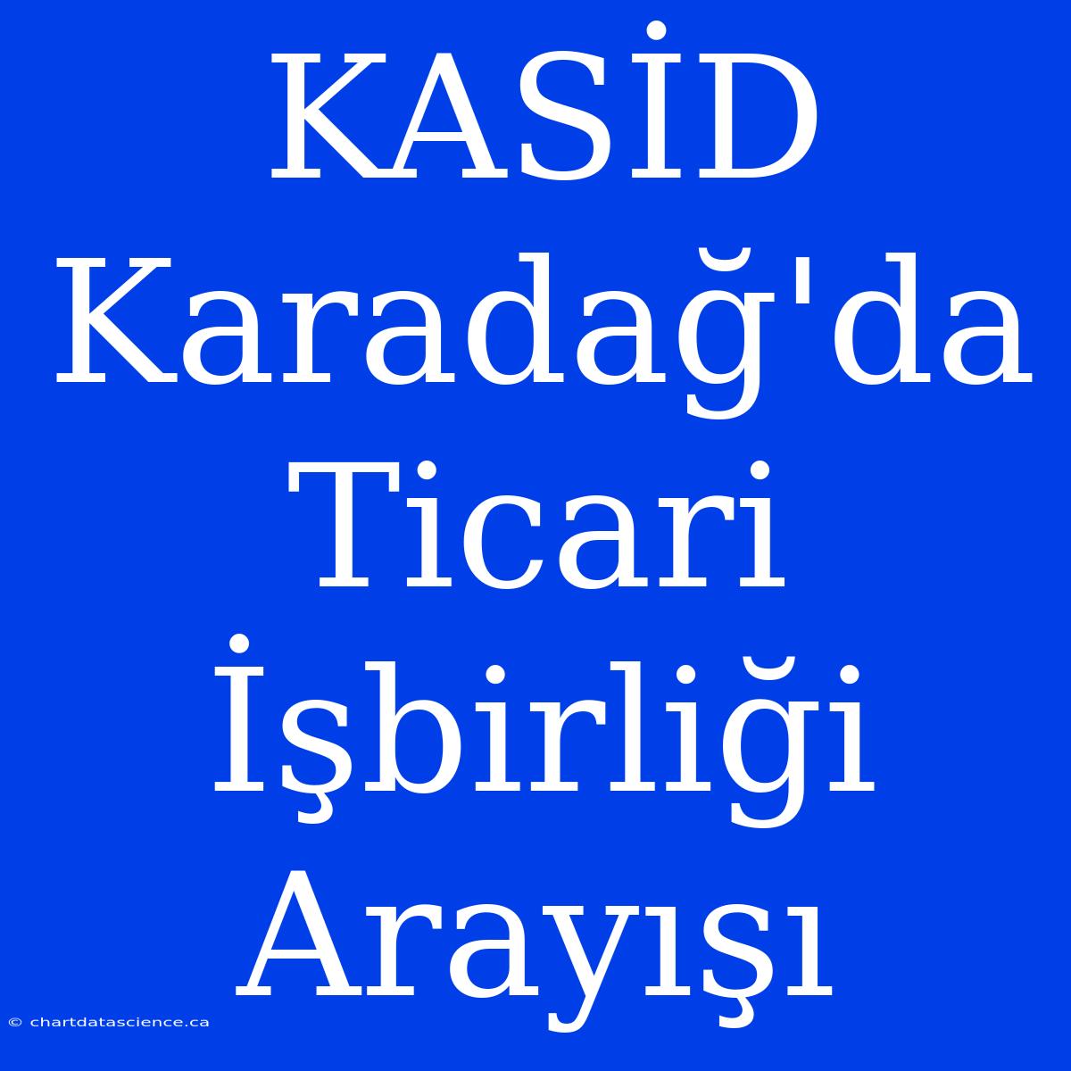 KASİD Karadağ'da Ticari İşbirliği Arayışı