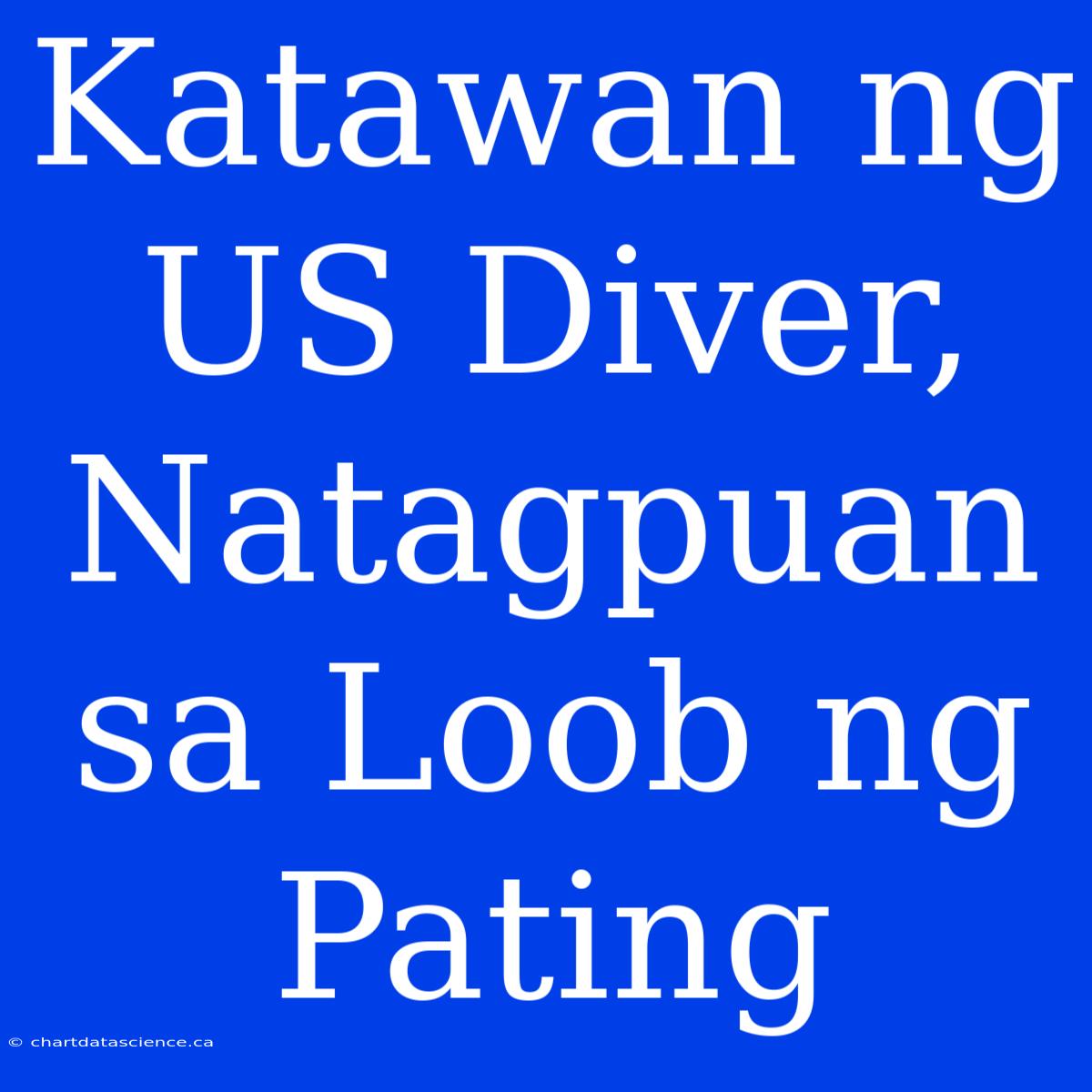 Katawan Ng US Diver, Natagpuan Sa Loob Ng Pating