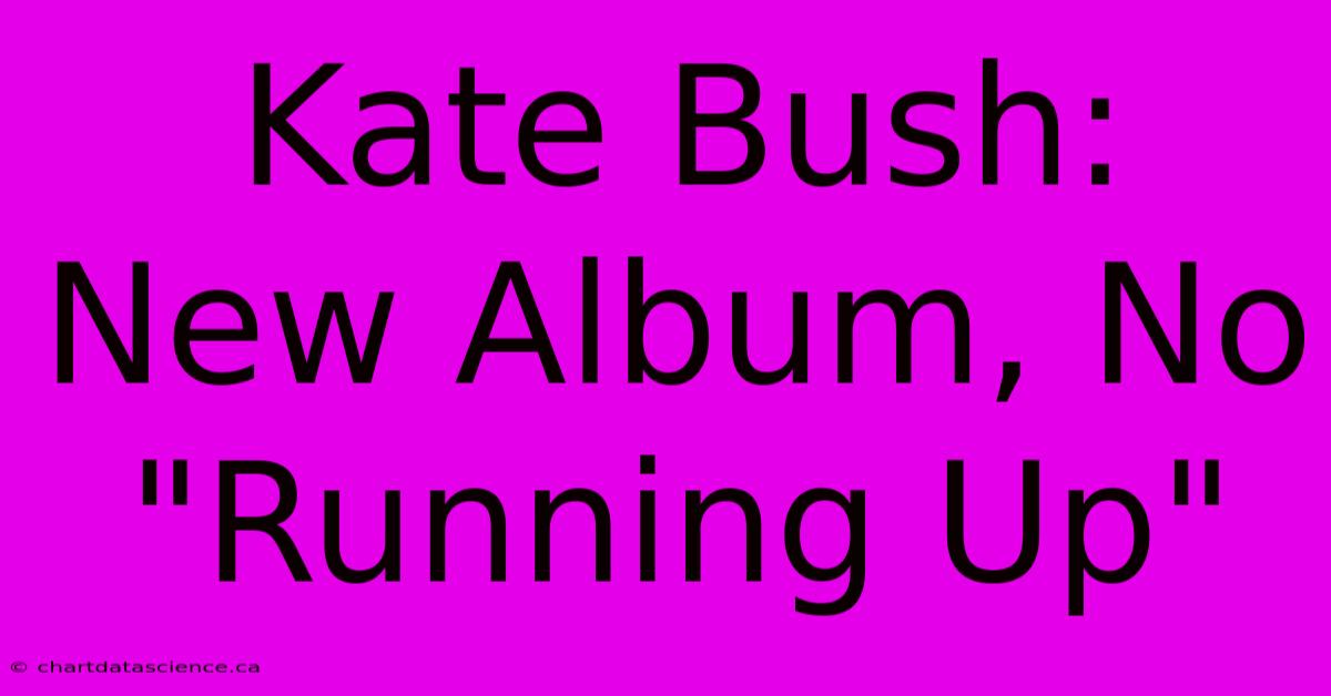 Kate Bush: New Album, No 