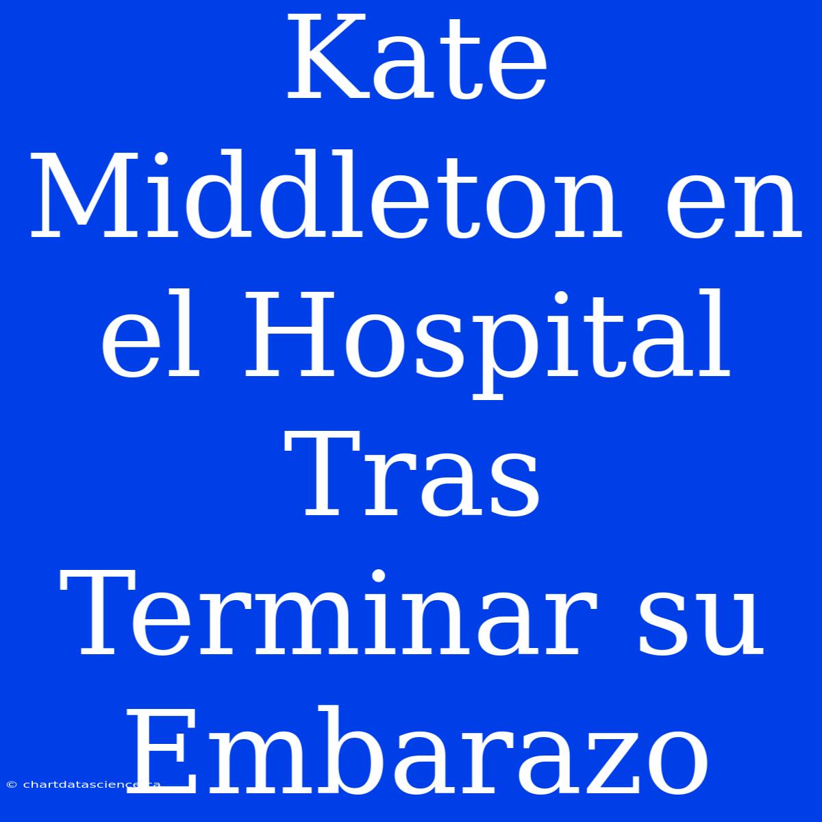 Kate Middleton En El Hospital Tras Terminar Su Embarazo