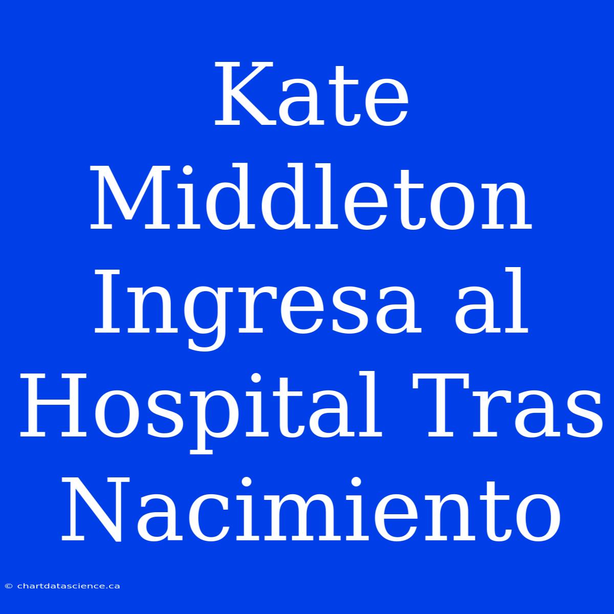 Kate Middleton Ingresa Al Hospital Tras Nacimiento