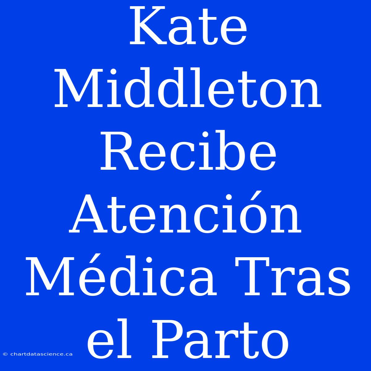 Kate Middleton Recibe Atención Médica Tras El Parto