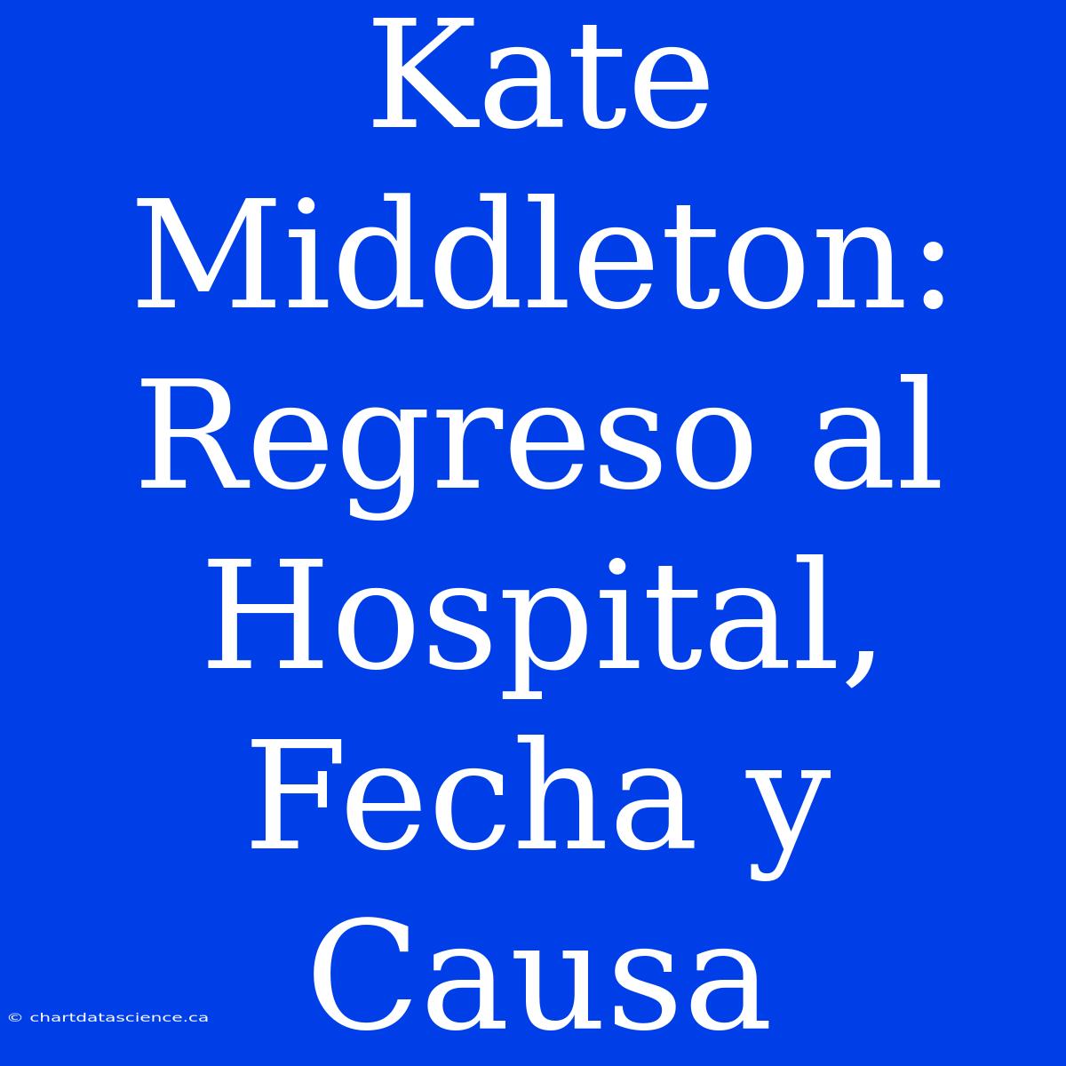 Kate Middleton: Regreso Al Hospital, Fecha Y Causa