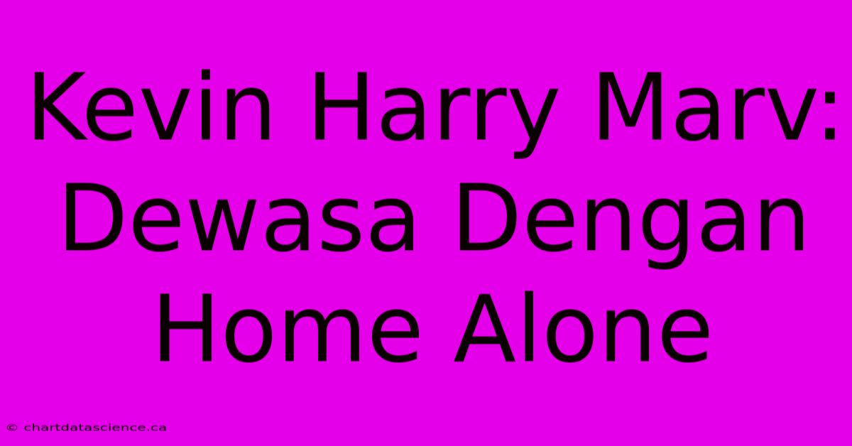 Kevin Harry Marv: Dewasa Dengan Home Alone