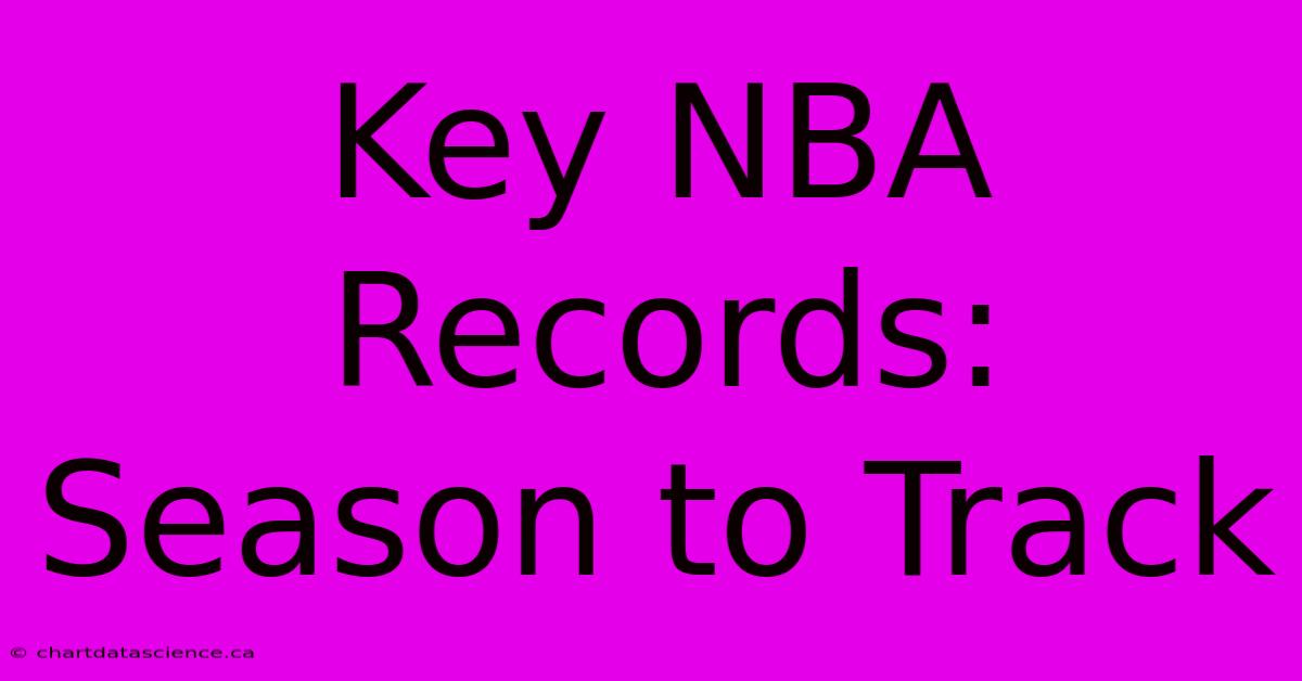 Key NBA Records: Season To Track 