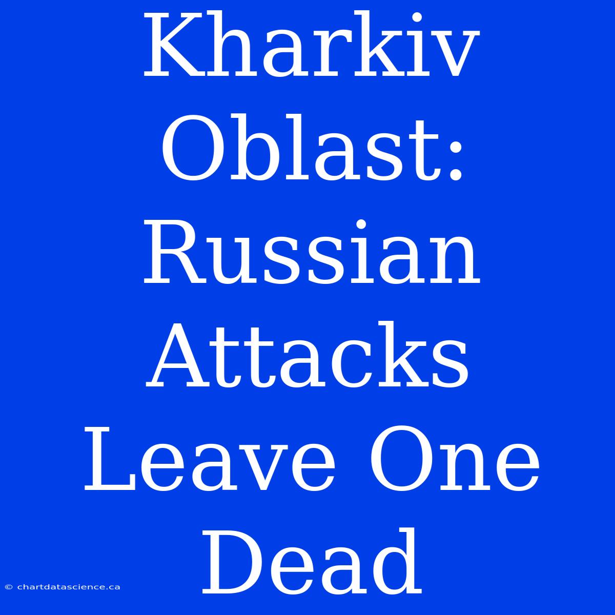 Kharkiv Oblast: Russian Attacks Leave One Dead