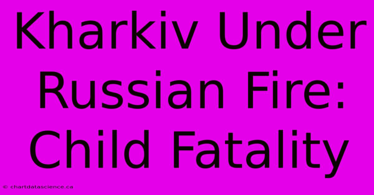 Kharkiv Under Russian Fire: Child Fatality 