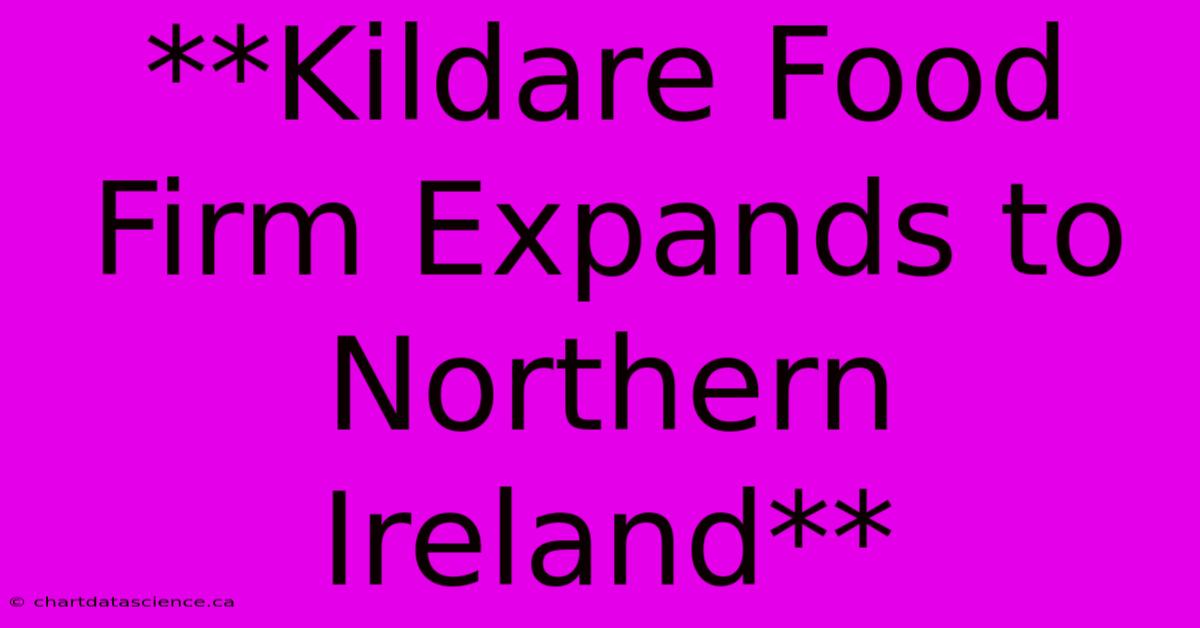 **Kildare Food Firm Expands To Northern Ireland** 