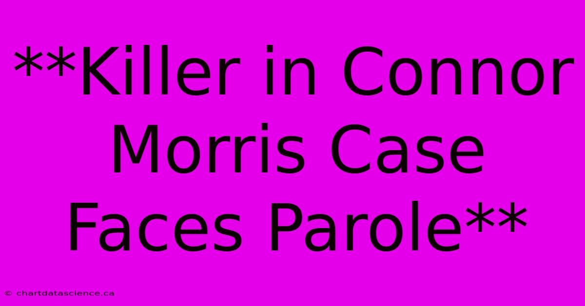 **Killer In Connor Morris Case Faces Parole** 