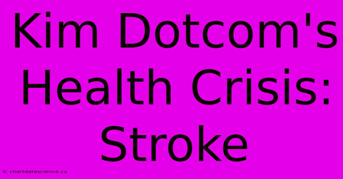 Kim Dotcom's Health Crisis: Stroke