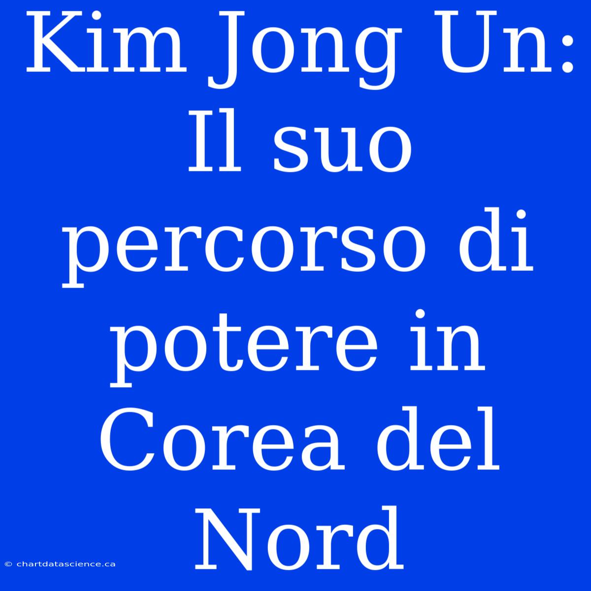 Kim Jong Un: Il Suo Percorso Di Potere In Corea Del Nord