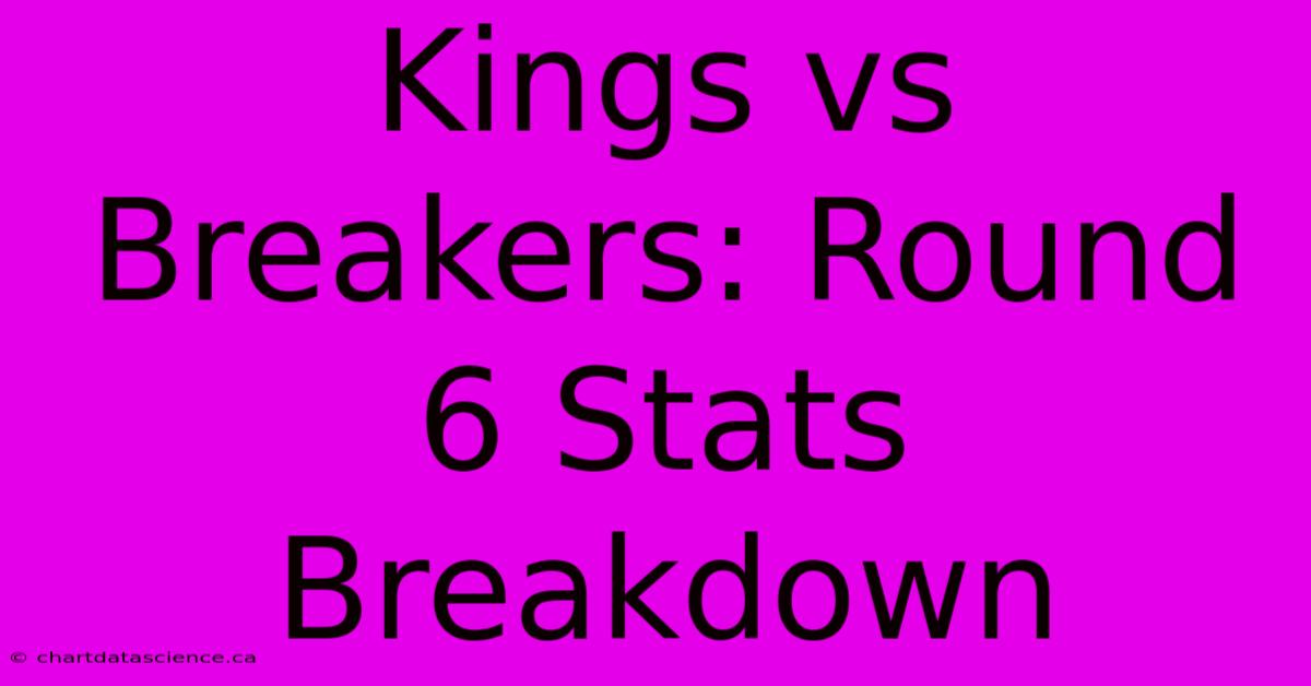 Kings Vs Breakers: Round 6 Stats Breakdown