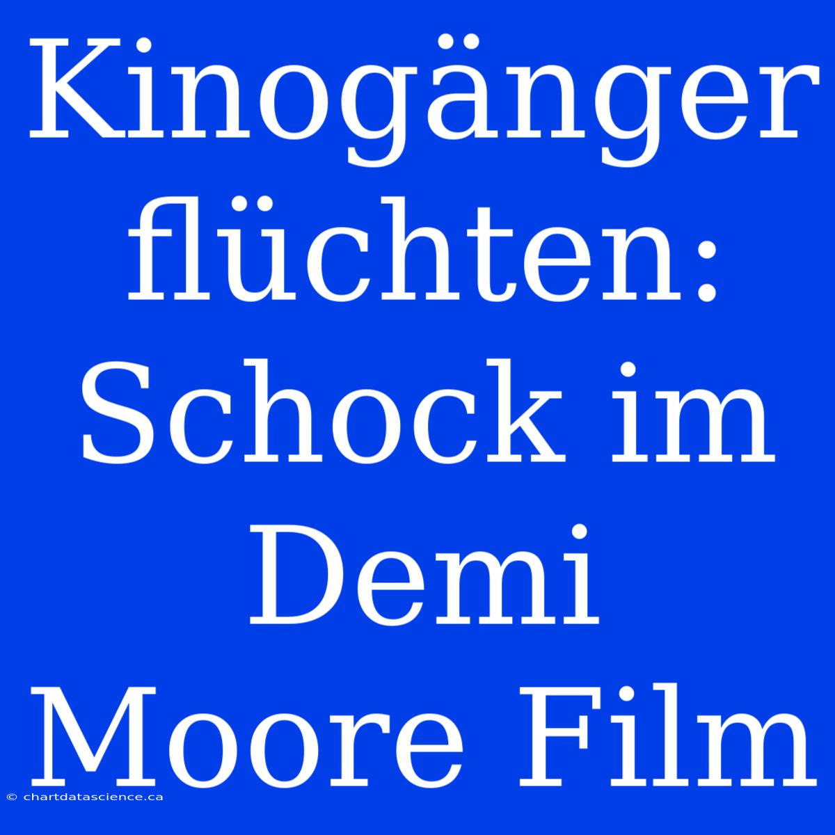 Kinogänger Flüchten: Schock Im Demi Moore Film