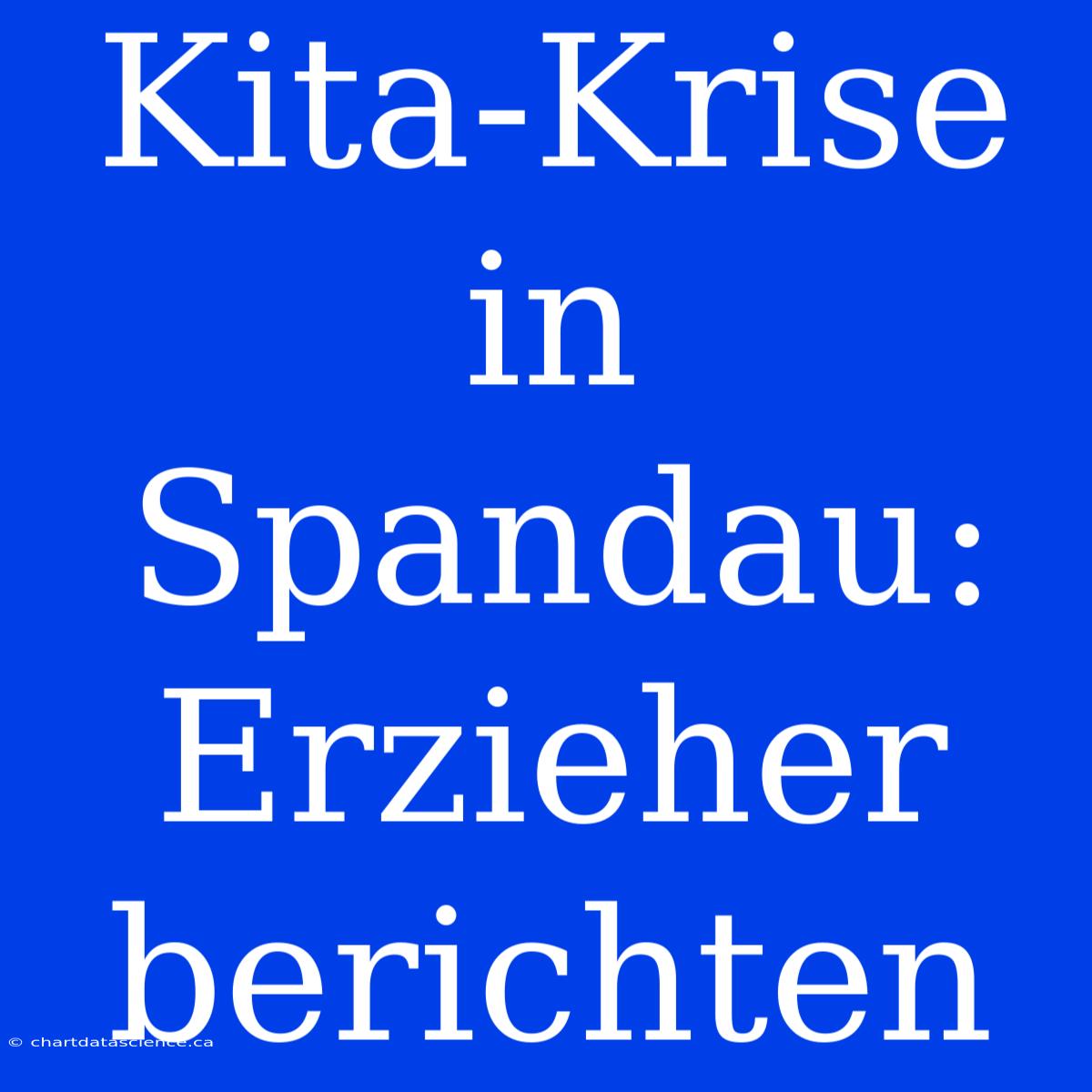 Kita-Krise In Spandau: Erzieher Berichten