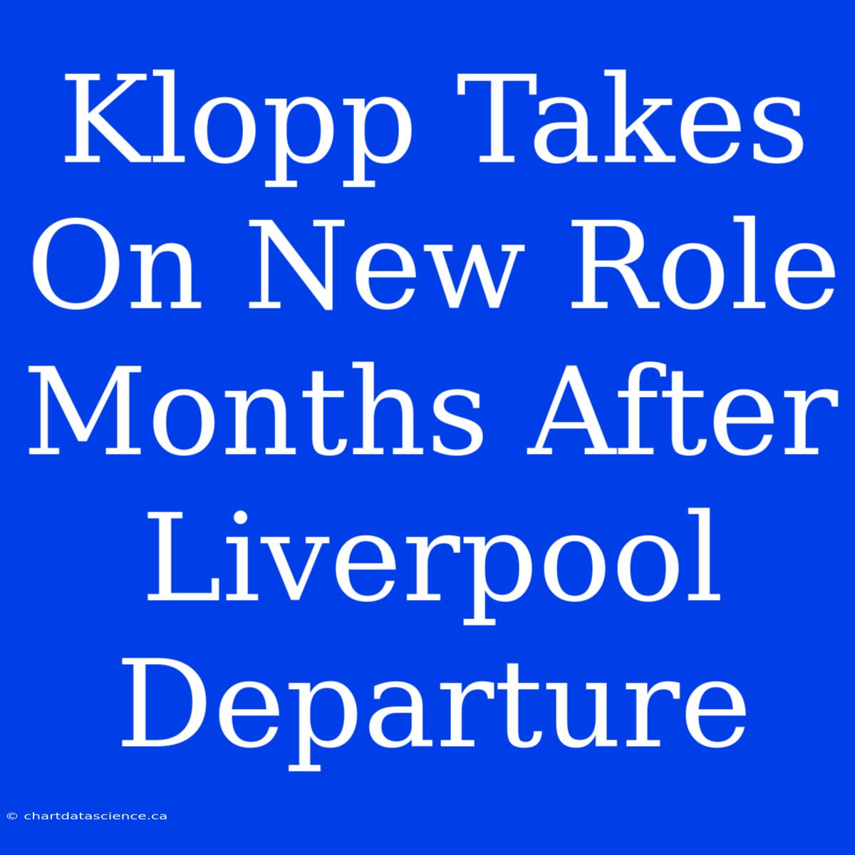 Klopp Takes On New Role Months After Liverpool Departure