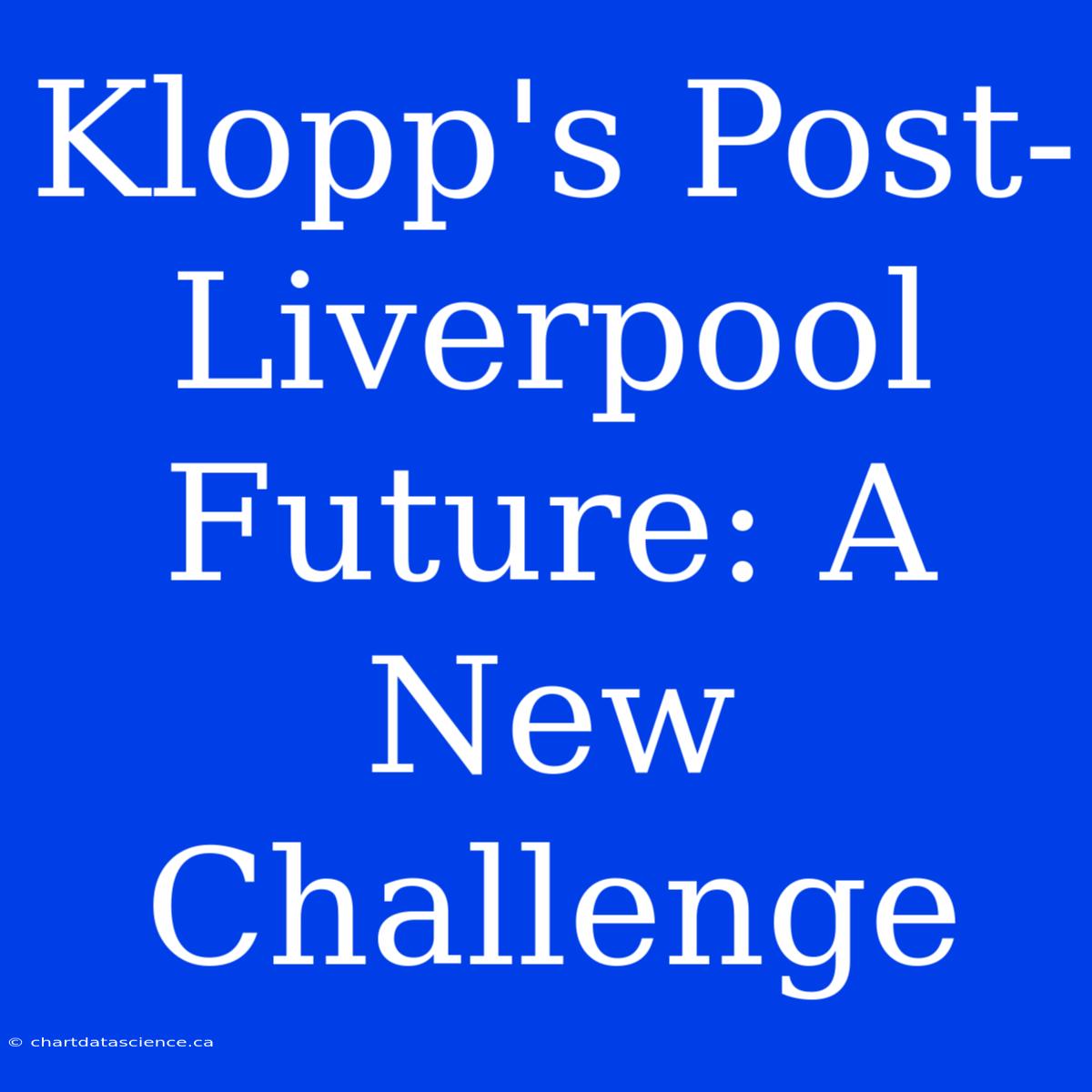 Klopp's Post-Liverpool Future: A New Challenge