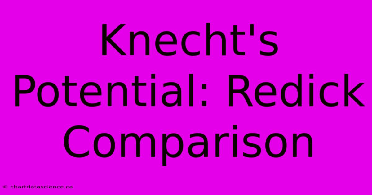 Knecht's Potential: Redick Comparison