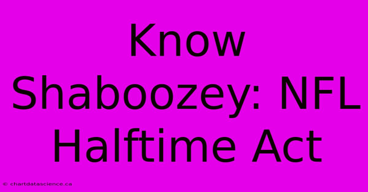 Know Shaboozey: NFL Halftime Act