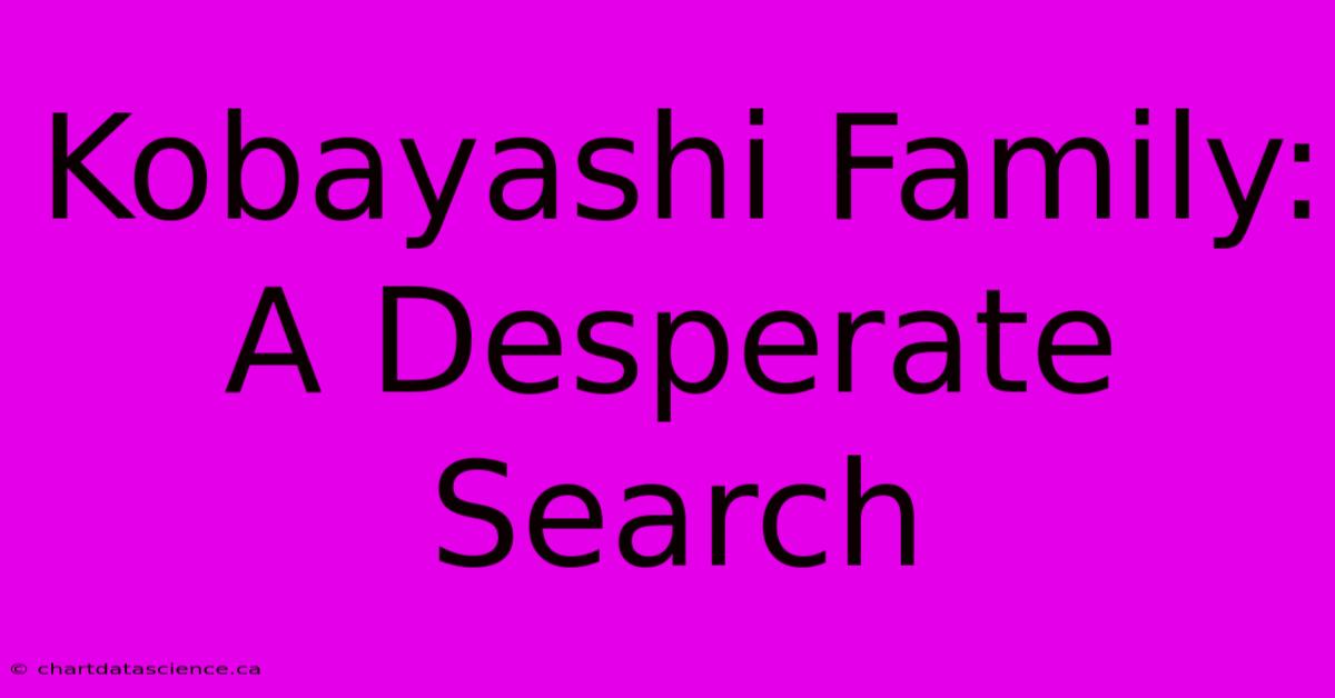 Kobayashi Family: A Desperate Search