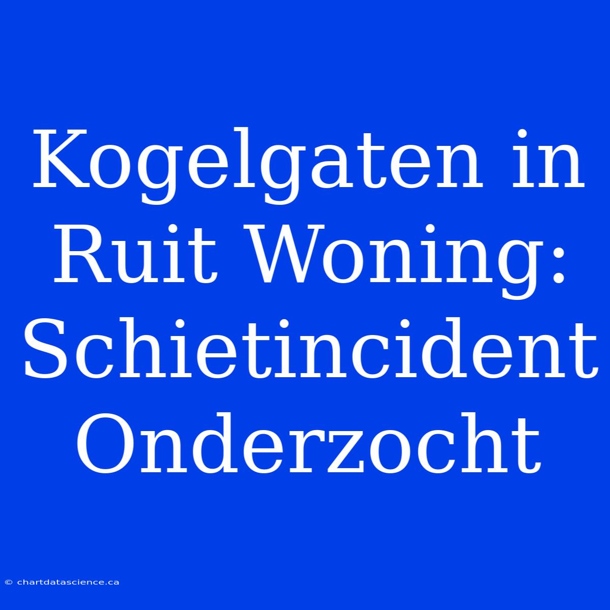 Kogelgaten In Ruit Woning: Schietincident Onderzocht