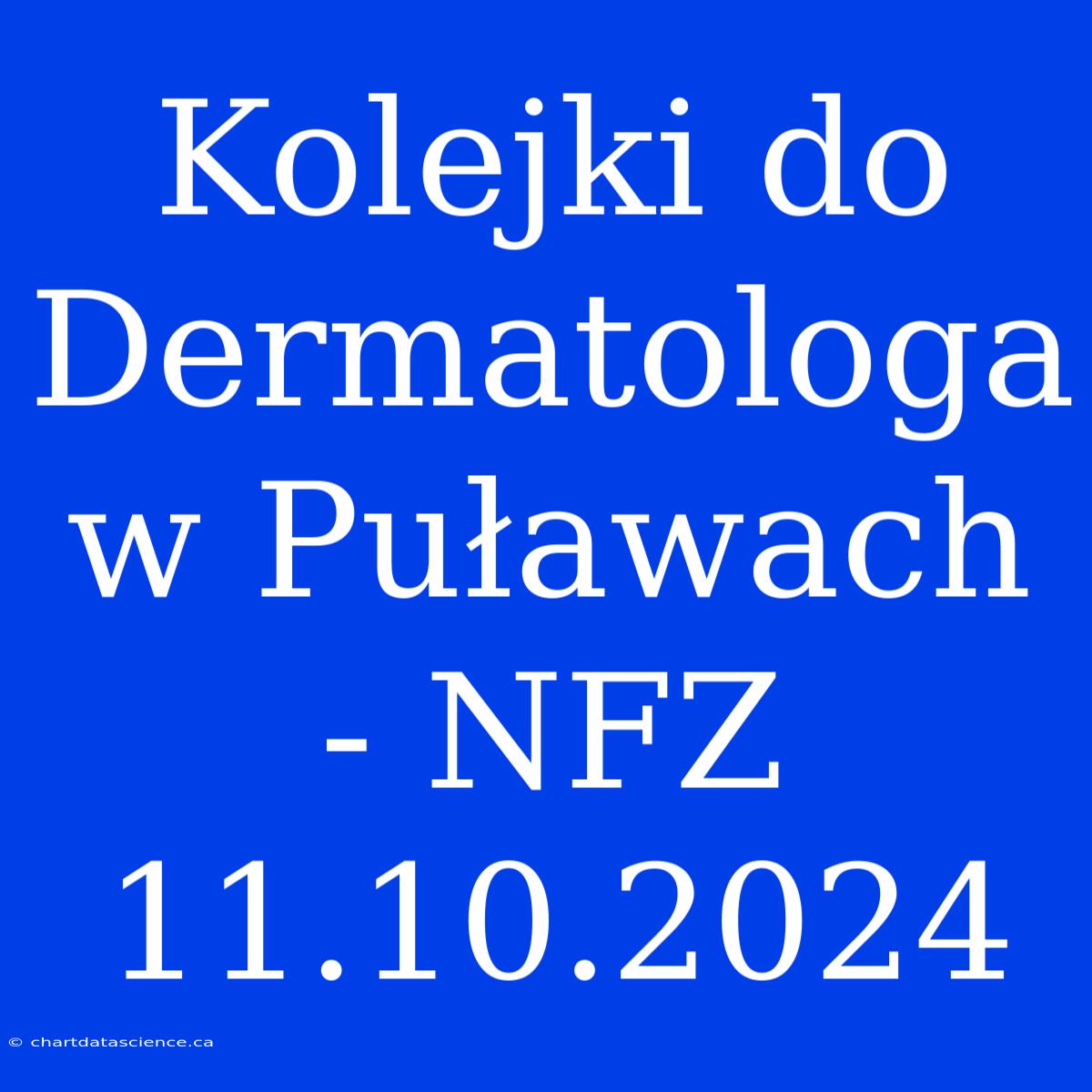 Kolejki Do Dermatologa W Puławach - NFZ 11.10.2024