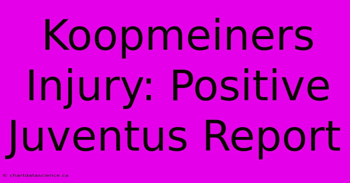 Koopmeiners Injury: Positive Juventus Report