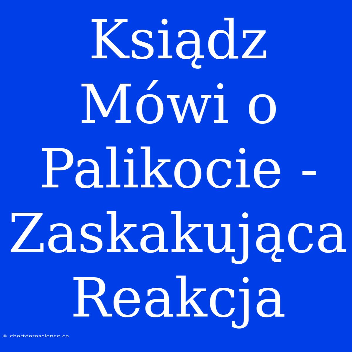 Ksiądz Mówi O Palikocie - Zaskakująca Reakcja