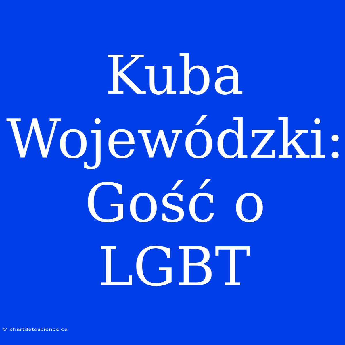 Kuba Wojewódzki: Gość O LGBT