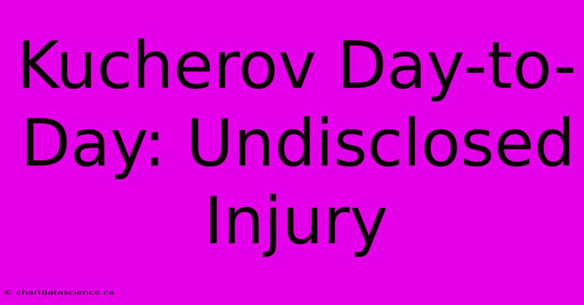 Kucherov Day-to-Day: Undisclosed Injury