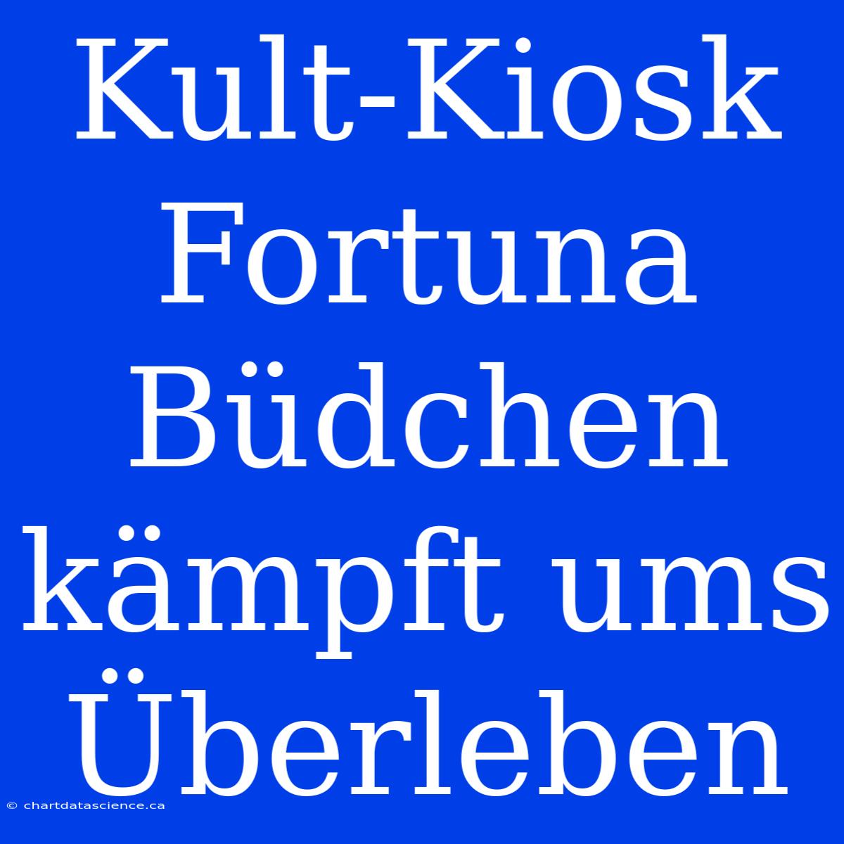 Kult-Kiosk Fortuna Büdchen Kämpft Ums Überleben