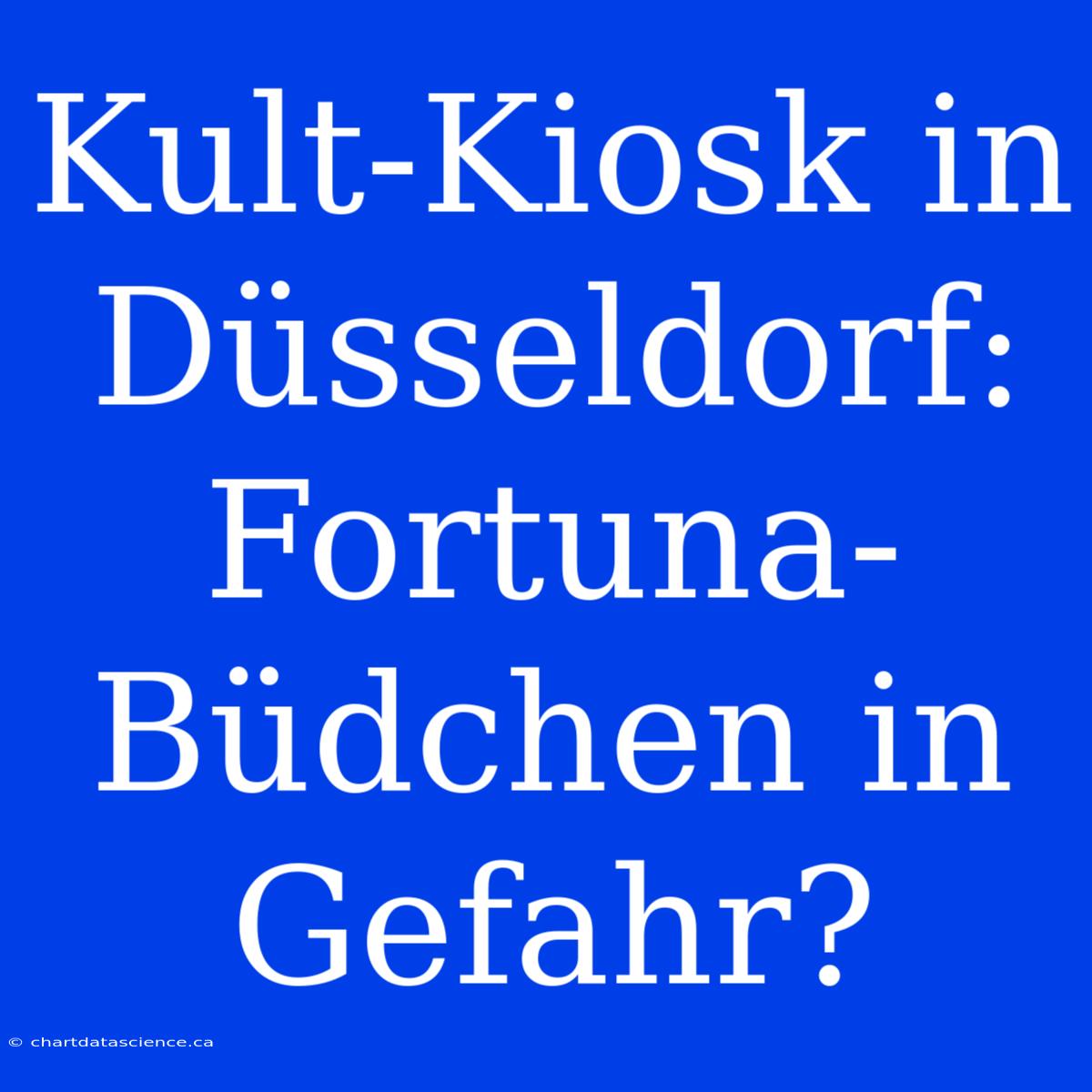 Kult-Kiosk In Düsseldorf: Fortuna-Büdchen In Gefahr?