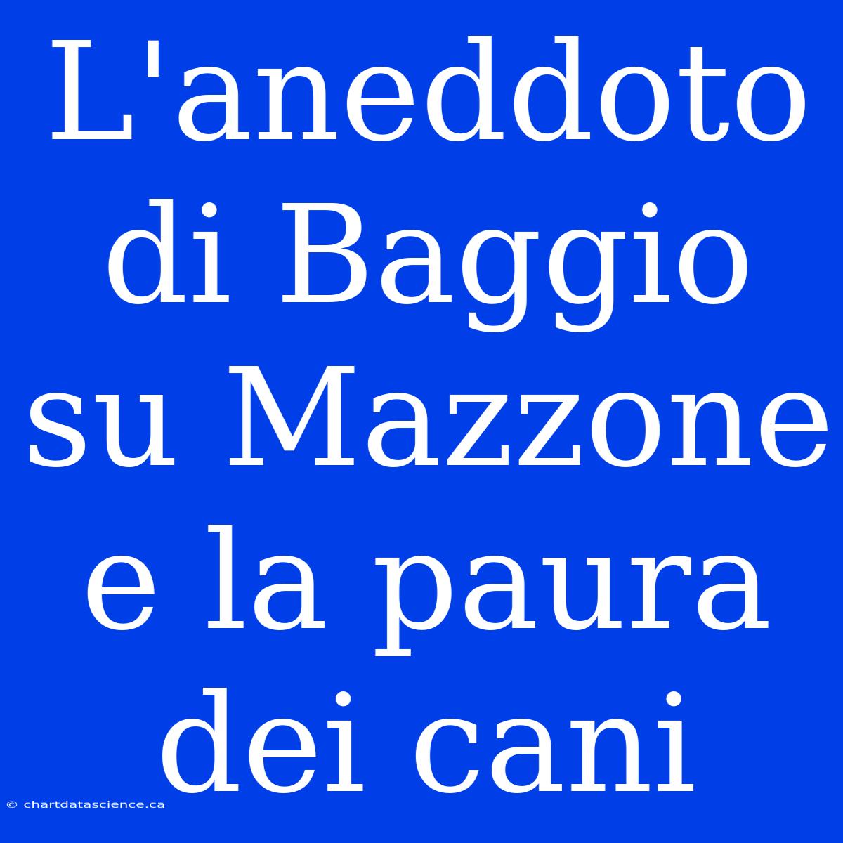 L'aneddoto Di Baggio Su Mazzone E La Paura Dei Cani