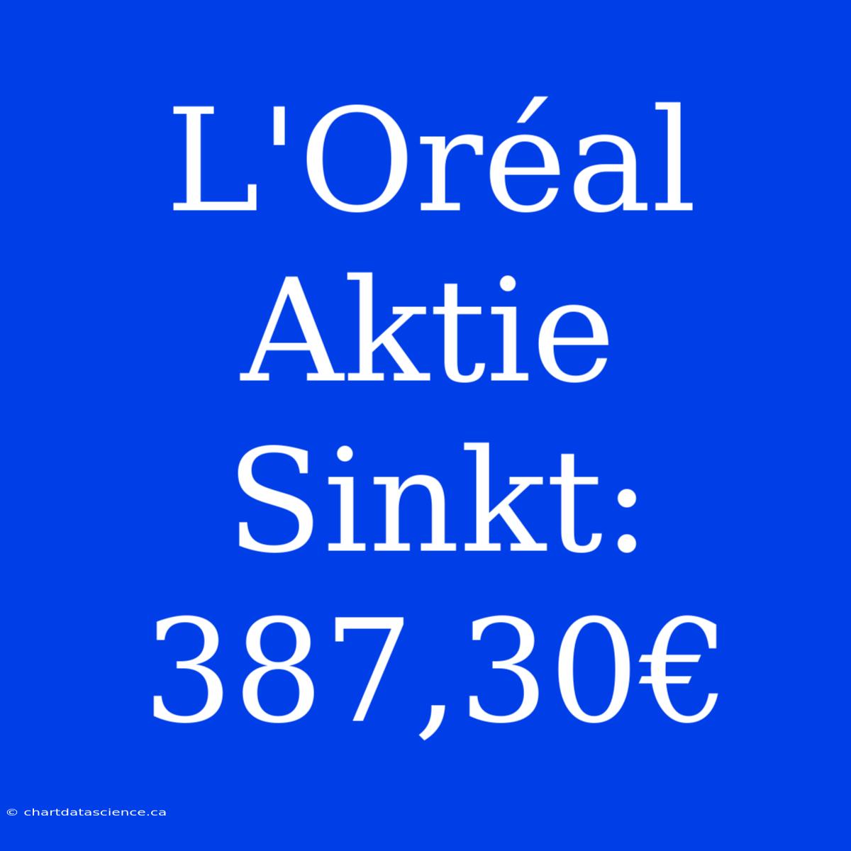 L'Oréal Aktie Sinkt: 387,30€