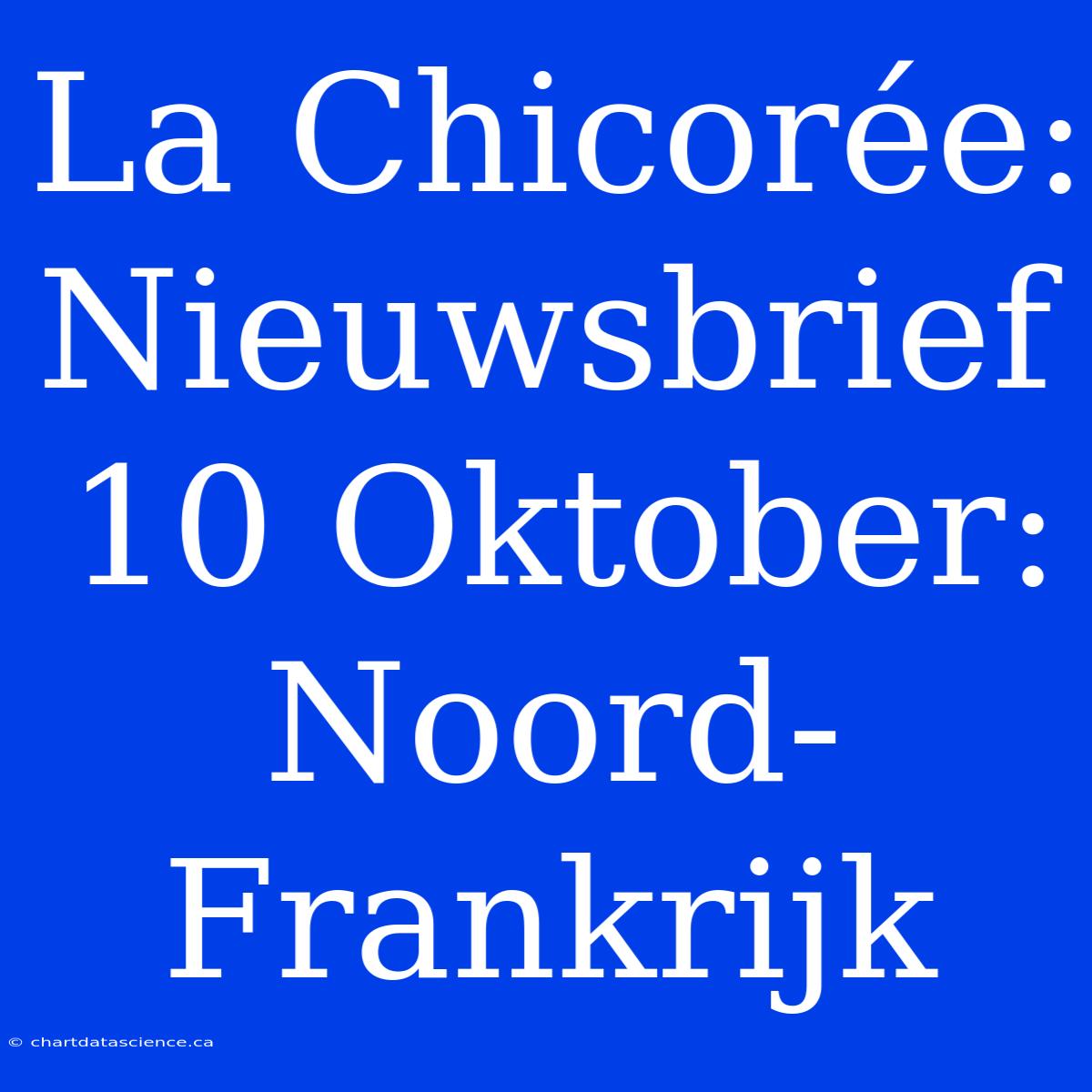 La Chicorée: Nieuwsbrief 10 Oktober: Noord-Frankrijk