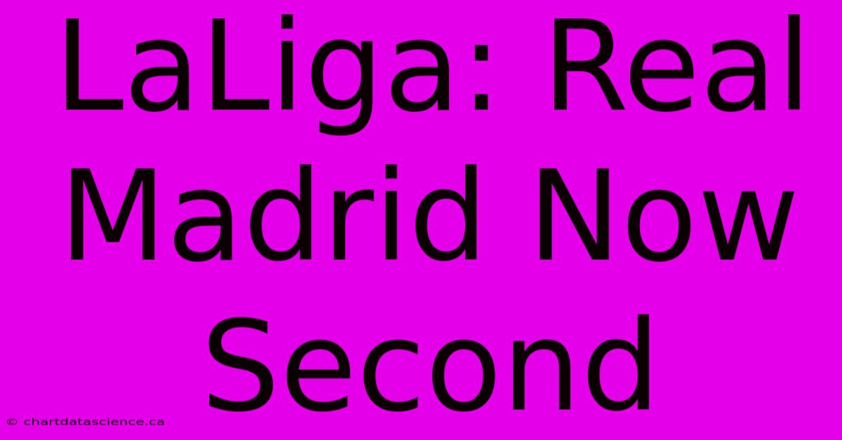 LaLiga: Real Madrid Now Second