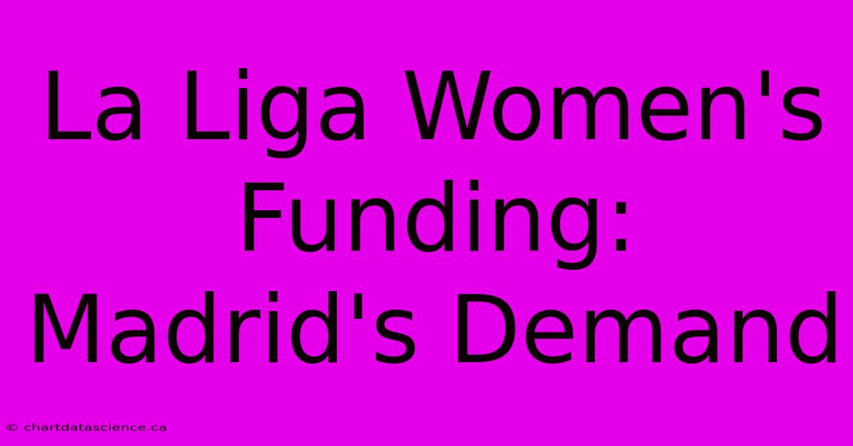 La Liga Women's Funding: Madrid's Demand